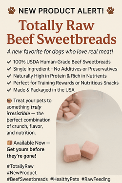 Freeze Dried Beef Sweetbread Thymus gland and Pancreas - Totally Raw