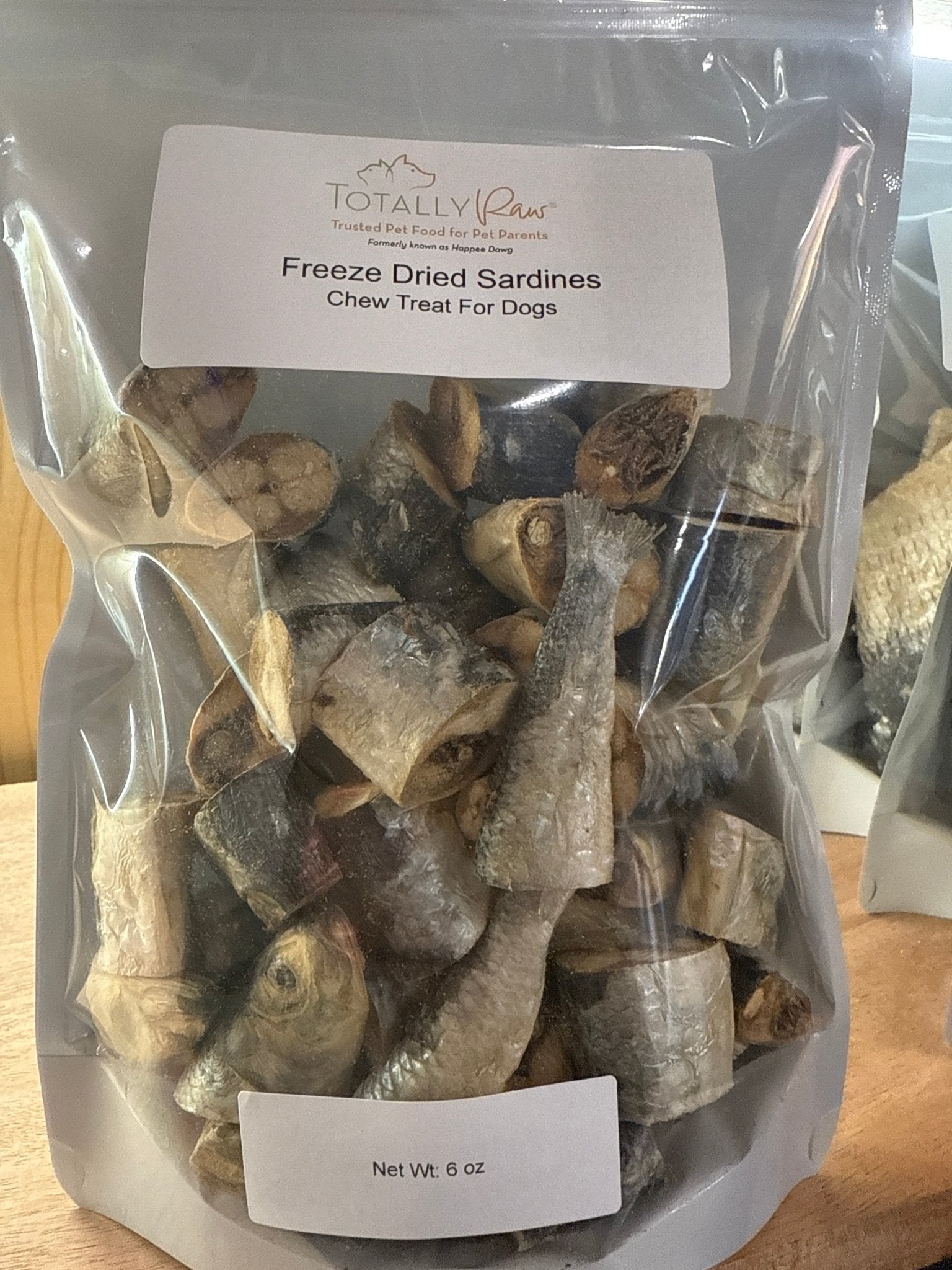 Freeze Dried Sardines Bites 6 oz - Totally Raw