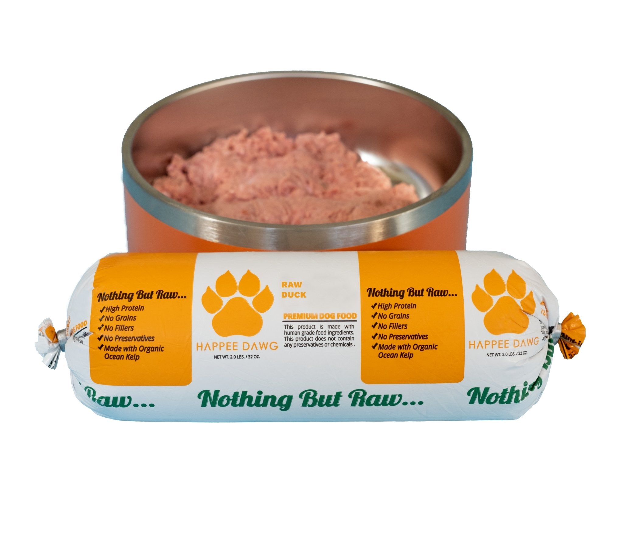 Antibiotic & Hormone Free Duck Blend 2lbs - Happee Dawg